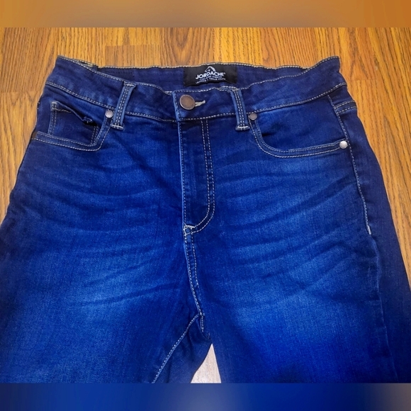 Jordache High Rise Legging Size 6 Blue Dark Wash Stretch Skinny Pants Casual - Picture 4 of 10